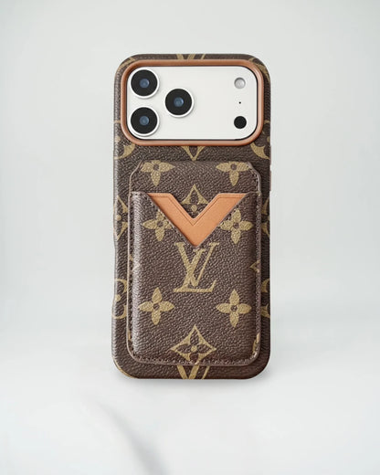 Monogram Denim Louis Vuitton iPhone 17 Pro Max Case with cardholder – Classic Monogram Luxury