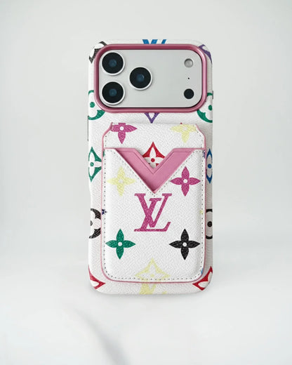Dark Louis Vuitton iPhone 17 Pro Max Case with cardholder – Classic Monogram Luxury