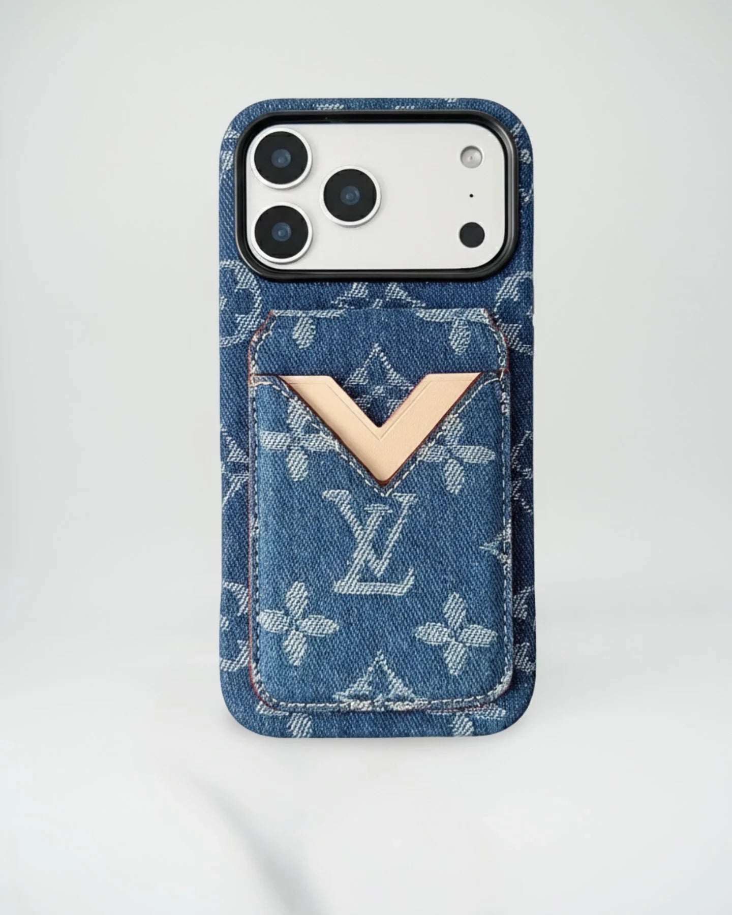 Dark Louis Vuitton iPhone 17 Pro Max Case with cardholder – Classic Monogram Luxury