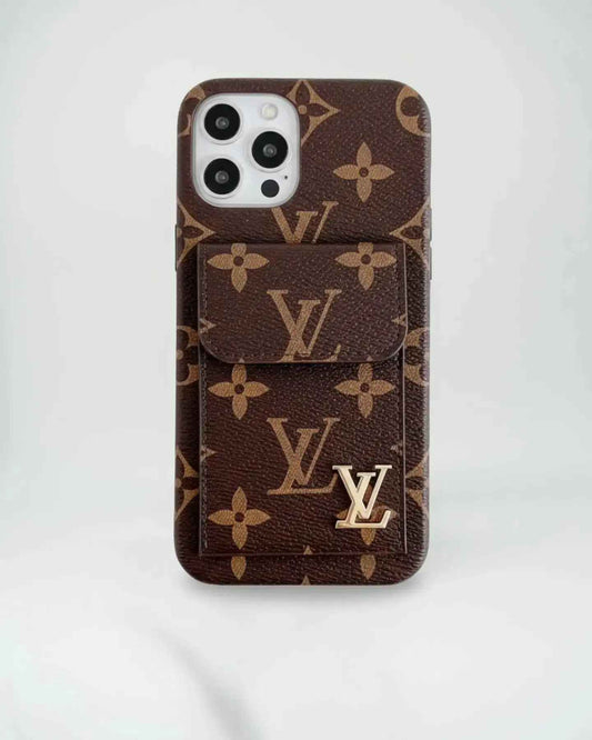 Louis Vuitton iPhone 17 Pro Max Case CardHolder - Dark Monogram