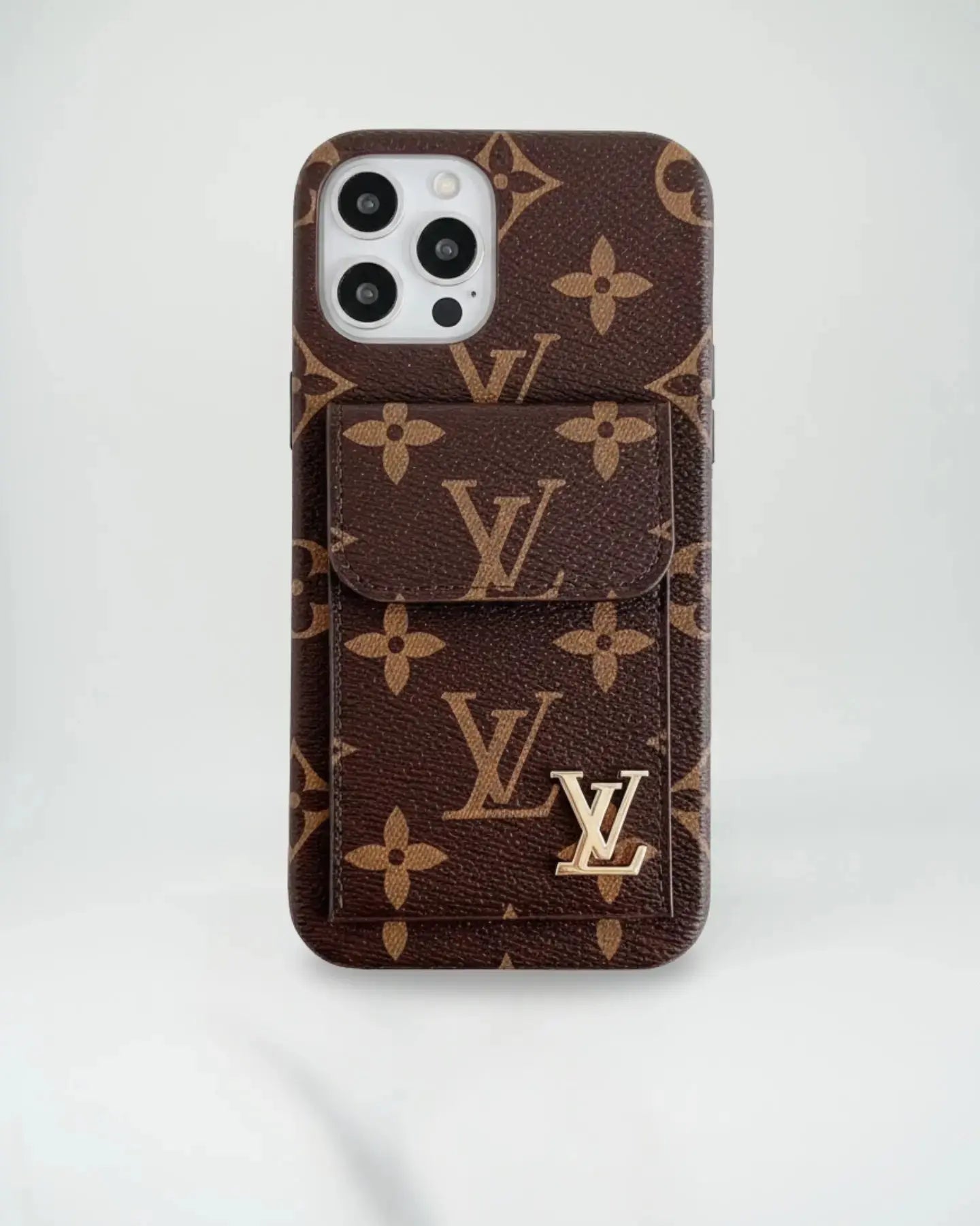 Gucci iPhone 17 Pro Max Case With CardHolder - Dark Monogram