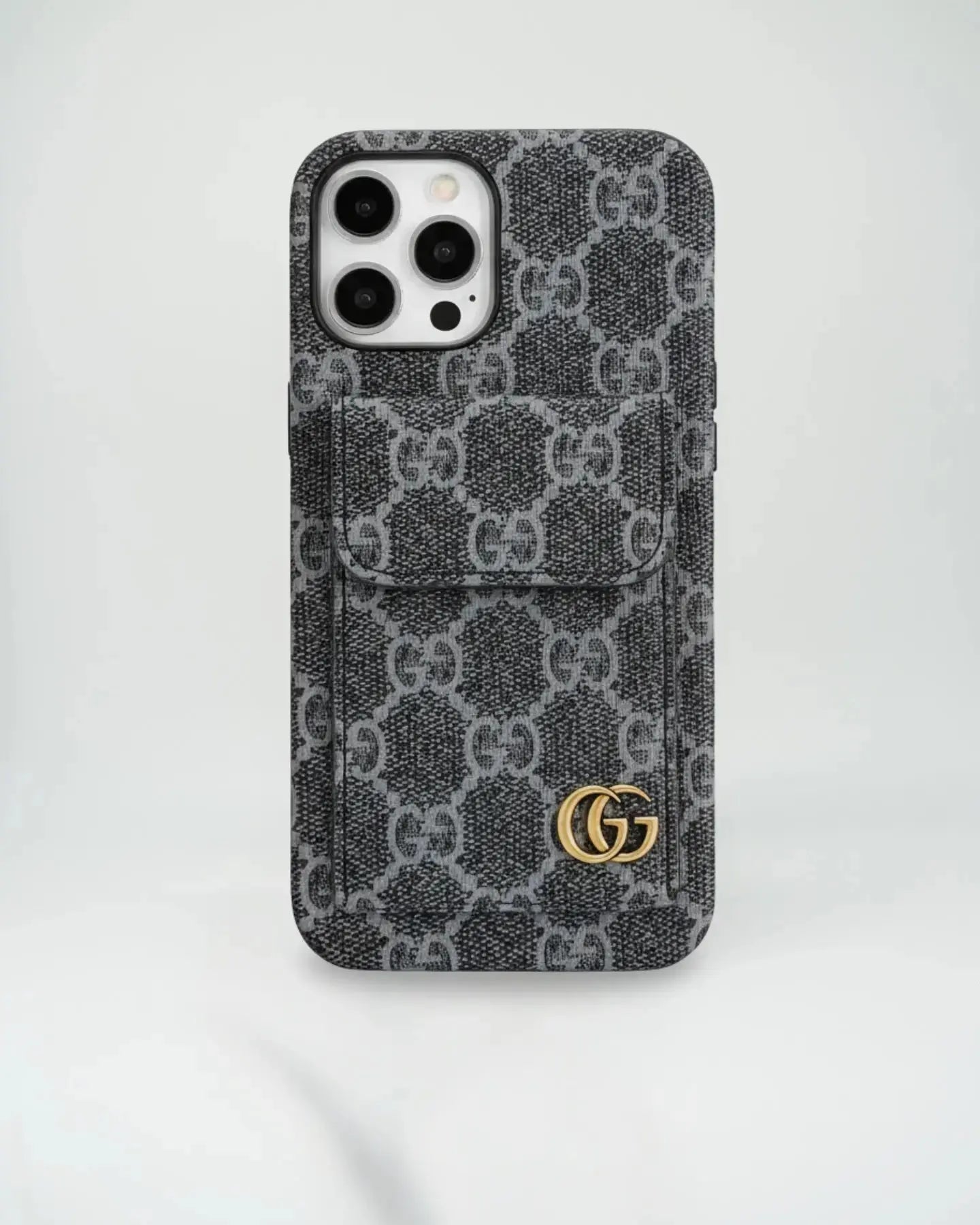 Louis Vuitton iPhone 17 Pro Max Case CardHolder- White Checkered