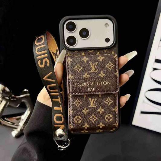 Louis Vuitton iPhone 17 Pro Max Case - LV Classic Accordion Wallet & Strap