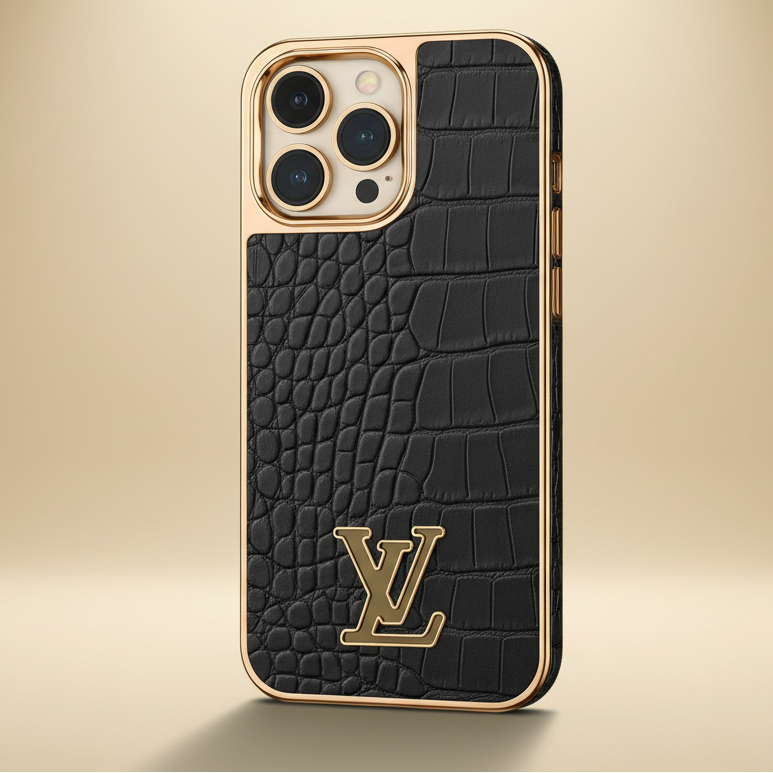  Louis Vuitton Crocodile Pattern LV iPhone 17 Case