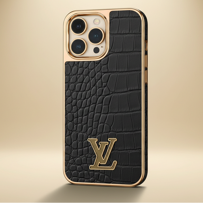  Louis Vuitton Crocodile Pattern LV iPhone 17 Case