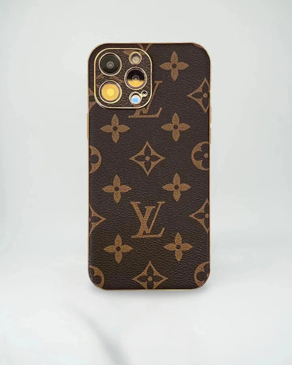 Louis Vuitton iPhone 17 Pro Max Case – Brown Monogram Leather Designer Cover