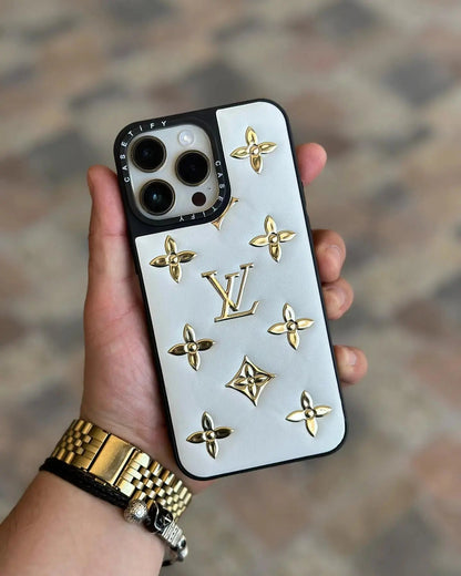 Louis Vuitton iPhone 17 Pro Max Case - White Monogram Coussin Chain