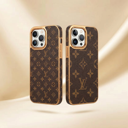 Louis Vuitton iPhone Case – LV Monogram Luxury Phone Case Two Louis Vuitton phone cases on a beige background