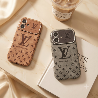 Louis Vuitton iPhone Case – Premium Leather Cover iPhone Case 17 Pro max | Black & Brown