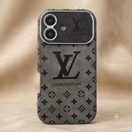 Louis Vuitton iPhone Case – Premium Leather Cover iPhone Case 17 Pro max | Black & Brown - Elitesmark