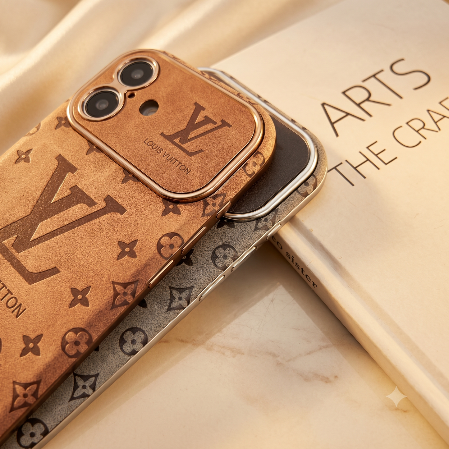 Louis Vuitton iPhone Case – Premium Leather Cover iPhone Case 17 Pro max | Black & Brown