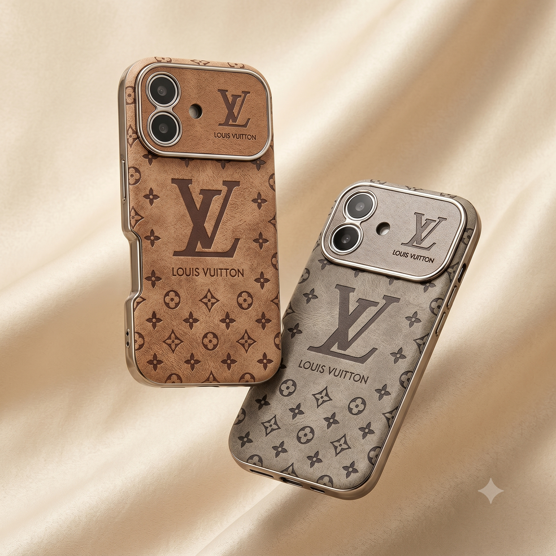 Louis Vuitton iPhone Case – Premium Leather Cover iPhone Case 17 Pro max | Black & Brown