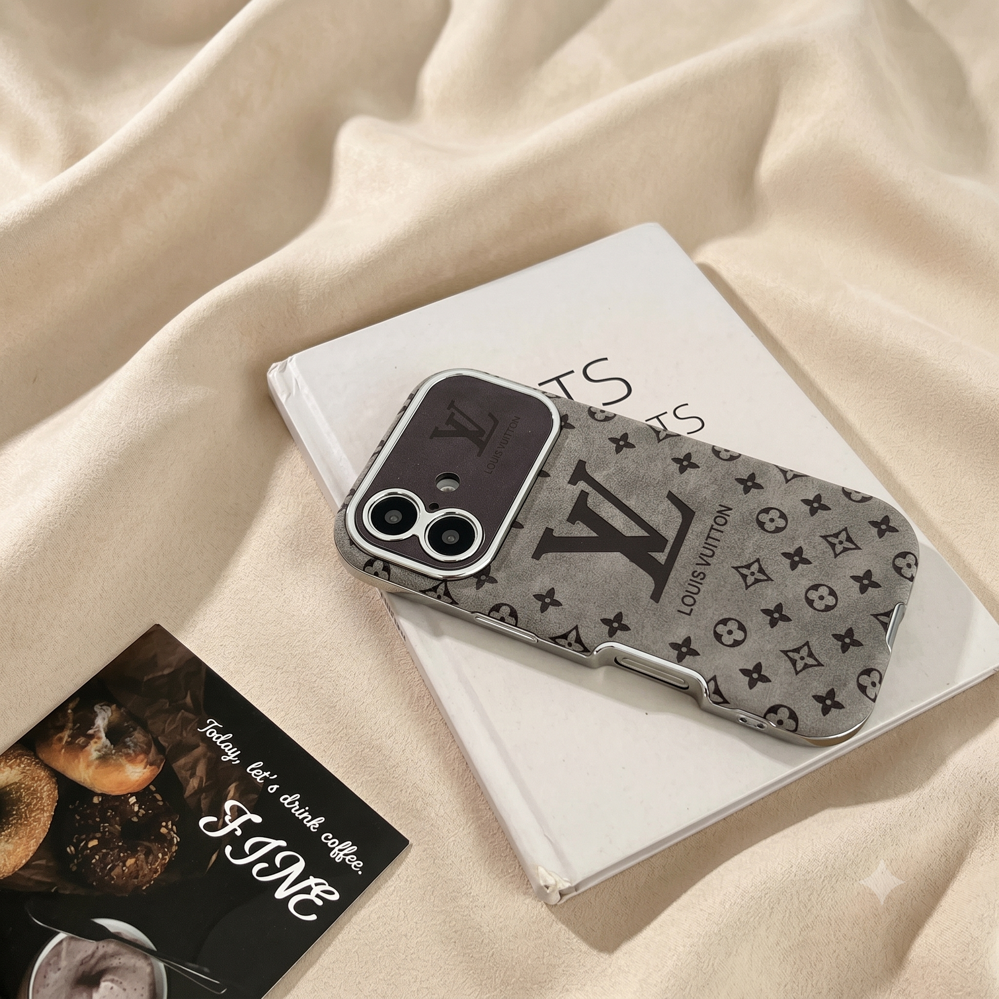 Louis Vuitton iPhone Case – Premium Leather Cover iPhone Case 17 Pro max | Black & Brown