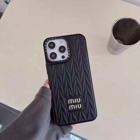 Miu Miu iPhone Case - Brand Phone Case for iPhone 13-17 - Elitesmark