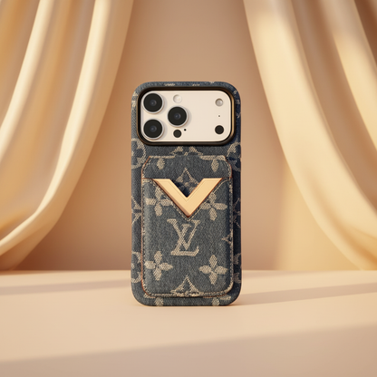 Monogram Denim | White Monogram Multicolors Louis Vuitton iPhone 17 Pro Max Case with Cardholder – Classic Canvas Luxury | luxury iPhone case, designer phone case, LV monogram, Louis Vuitton inspired, iPhone 17 Pro Max case | Elitesmark