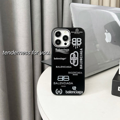 BB Black & Silver iPhone Case