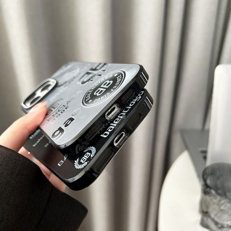 BB Black & Silver iPhone Case
