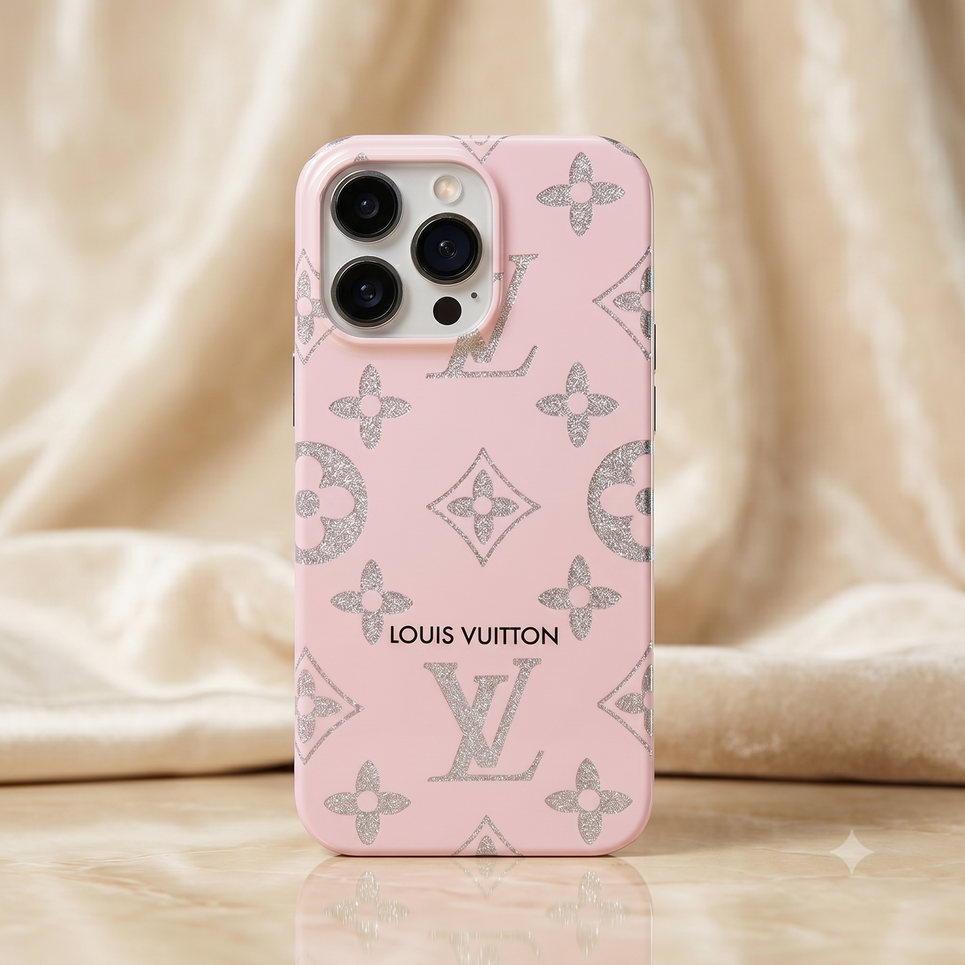 Pink Louis Vuitton phone case on a Pink Pink Louis Vuitton iPhone case 13 - 17 Pro Max
