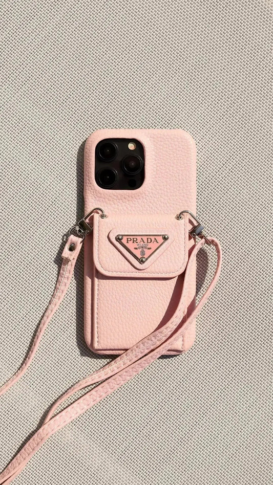 Le Rose Prada iPhone 17 Pro Max Case With Strap Crossbody