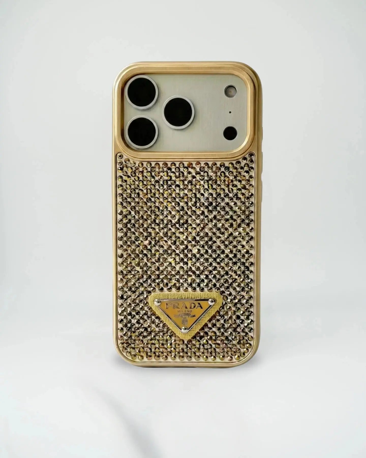 Grey Diamond Prada iPhone 17 Pro Max Case
