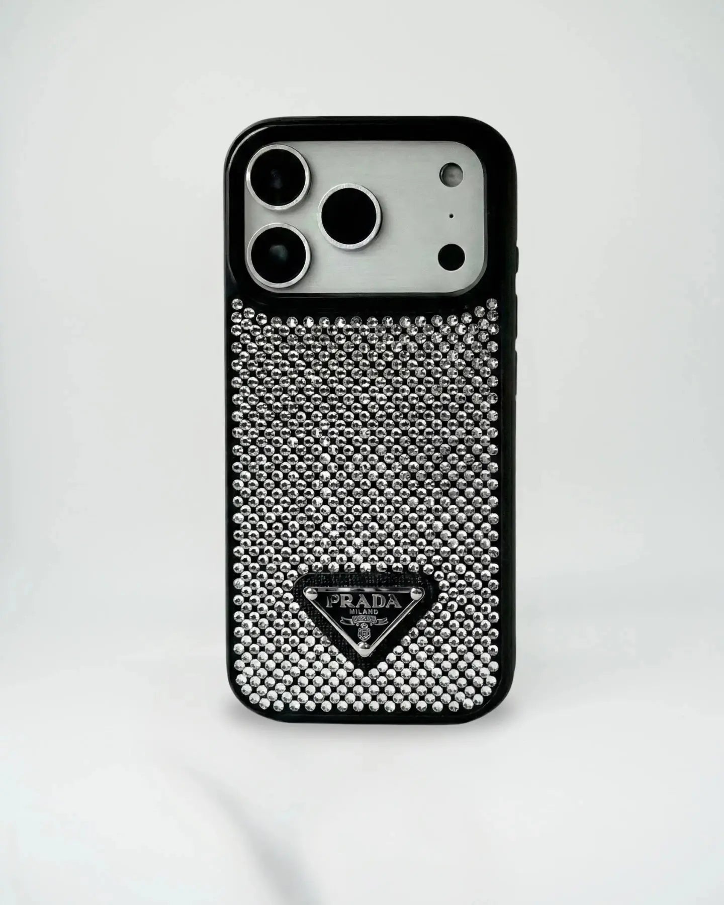 Grey Diamond Prada iPhone 17 Pro Max Case