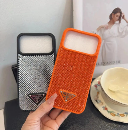 Crystal Orange Prada iPhone 17 Pro Max Case