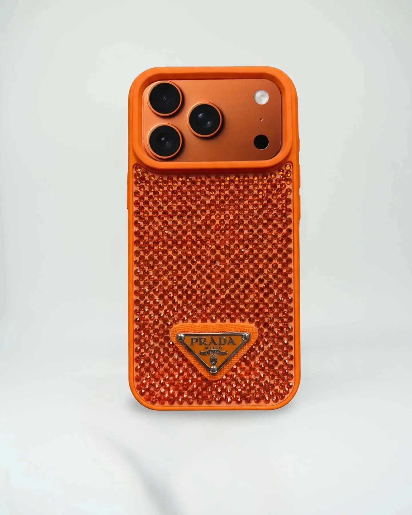 Grey Diamond Prada iPhone 17 Pro Max Case