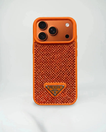 Grey Diamond Prada iPhone 17 Pro Max Case