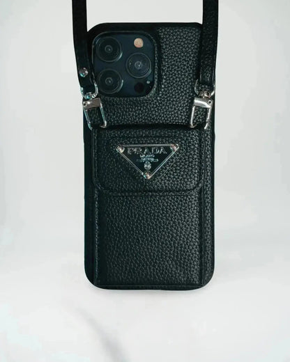 Le Noir Prada iPhone 17 Pro Max Case With Strap Crossbody