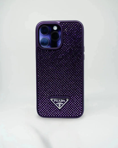 Crystal Orange Prada iPhone 17 Pro Max Case