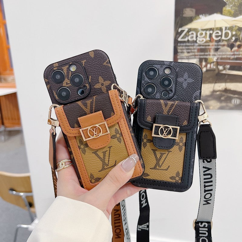 Lou Card Holder Crossbody iPhone Case