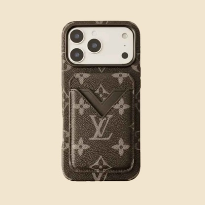 Beige Monogram Gucci iPhone 17 Pro Max Case with Cardholder – Classic Canvas Luxury