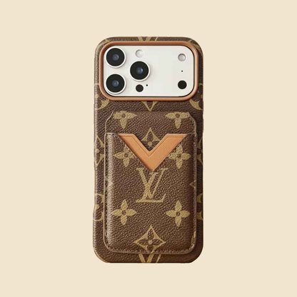 Beige Monogram Gucci iPhone 17 Pro Max Case with Cardholder – Classic Canvas Luxury