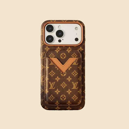 Beige Monogram Gucci iPhone 17 Pro Max Case with Cardholder – Classic Canvas Luxury