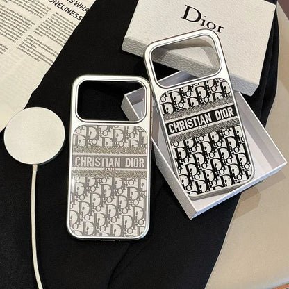 Christian Dior iPhone 17 Pro Max Magsafe Case – Luxury Dior Monogram iPhone Cover Gray