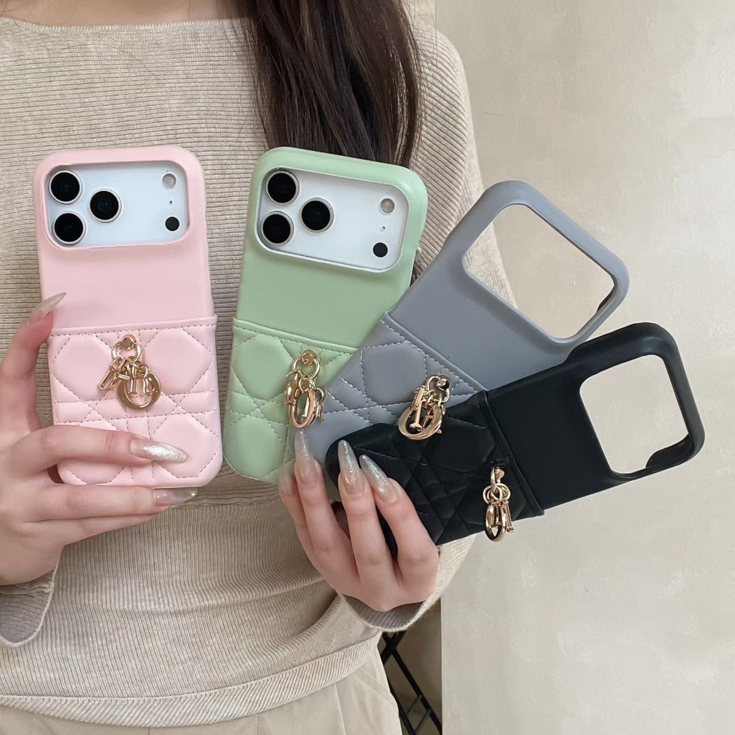 Lady Dior iPhone 17 Pro Max Case – Luxury Quilted Designer Phone Case
