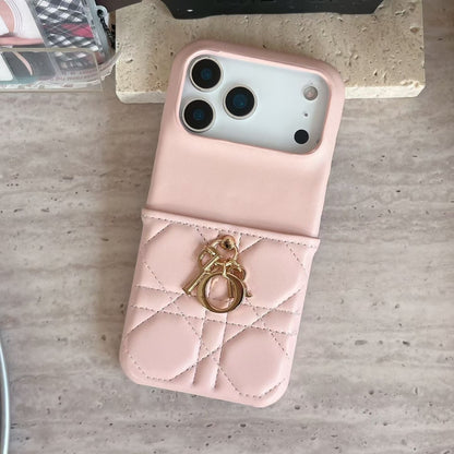 Lady Dior iPhone 17 Pro Max Case – Luxury Quilted Designer Phone Case Pink