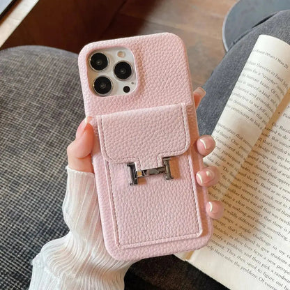 Le Rose Hermès iPhone 17 Pro Max Case with Cardholder