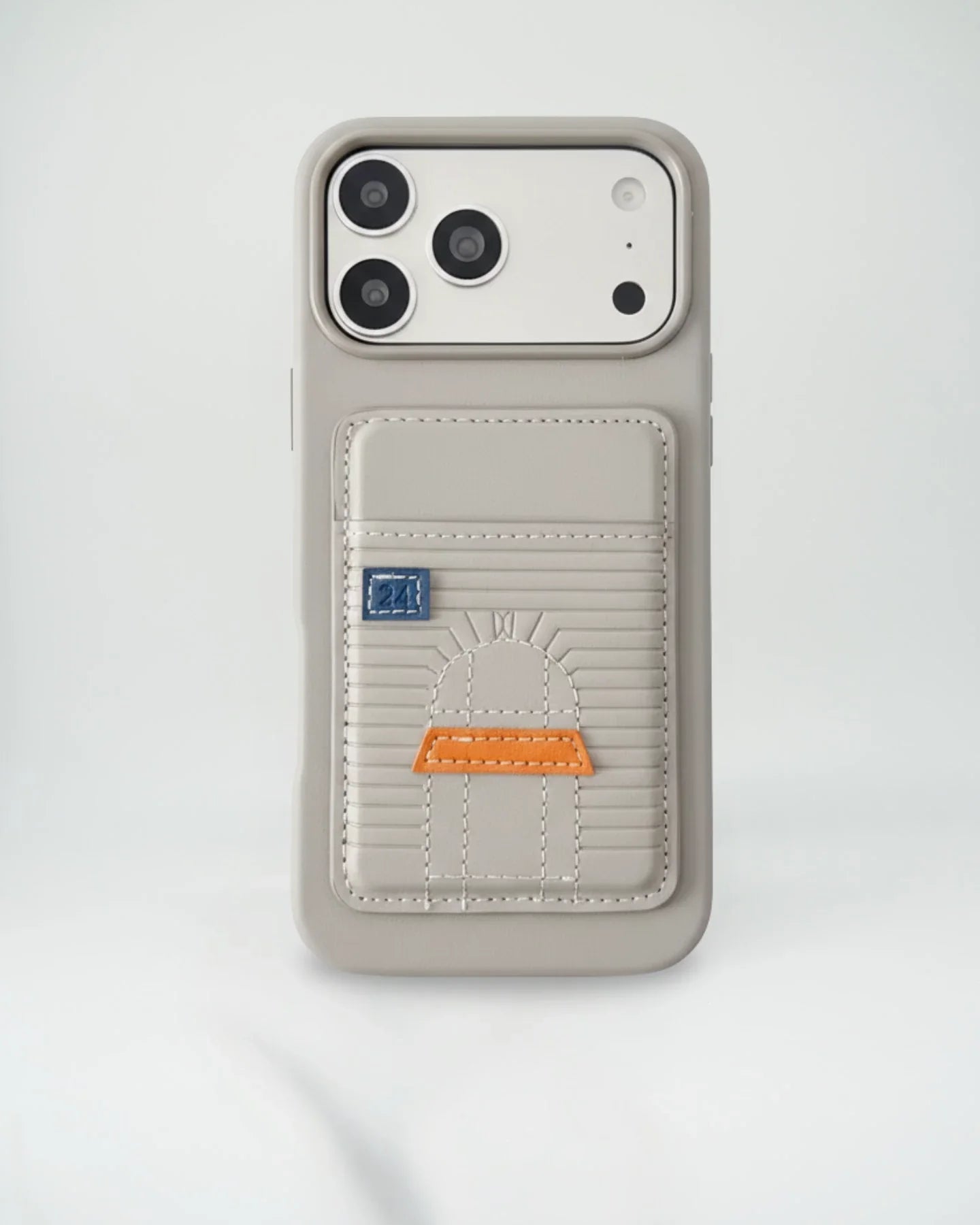 Orange Hermès iPhone 17 Pro Max Case with Card Slot – Luxury Leather Hermes Phone Case