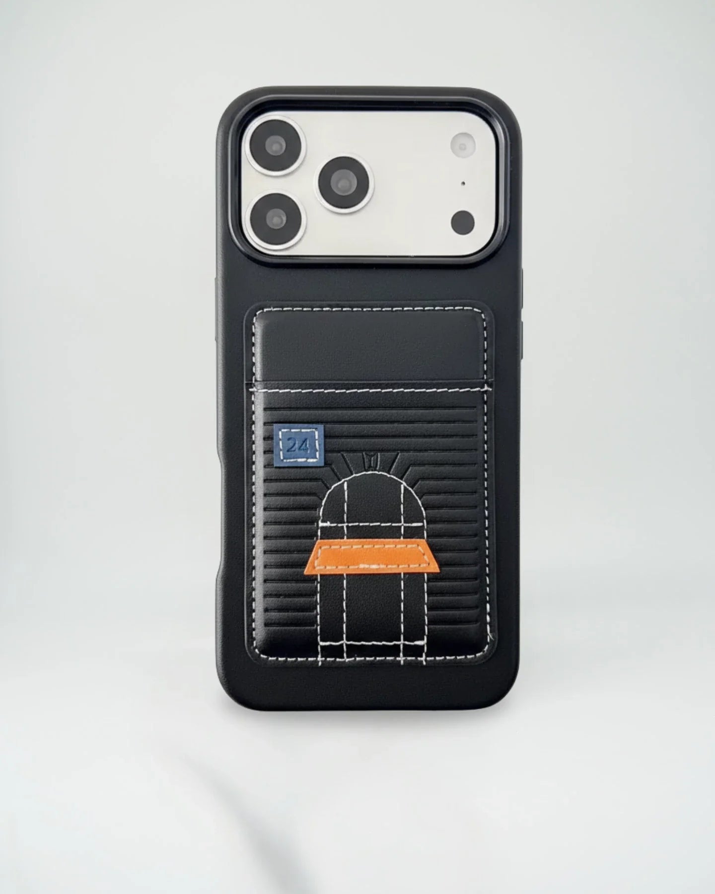 Rose Gold Hermès iPhone 17 Pro Max Case with Card Slot – Luxury Leather Hermes Phone Case