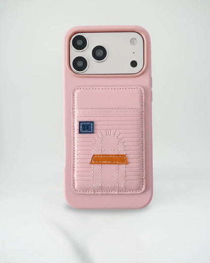 Orange Hermès iPhone 17 Pro Max Case with Card Slot – Luxury Leather Hermes Phone Case