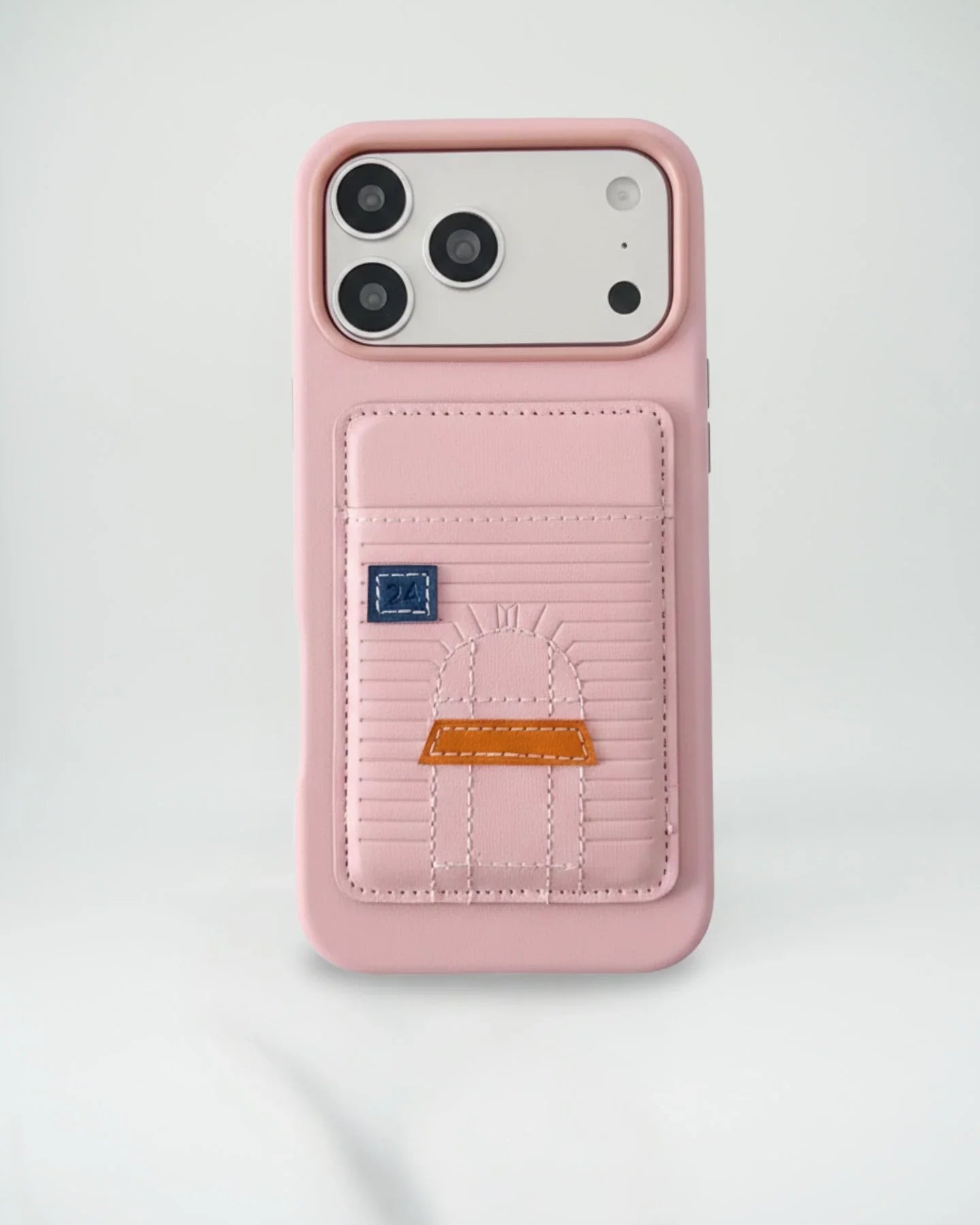 Pink Hermès iPhone 17 Pro Max Case with Card Slot – Luxury Leather Hermes Phone Case
