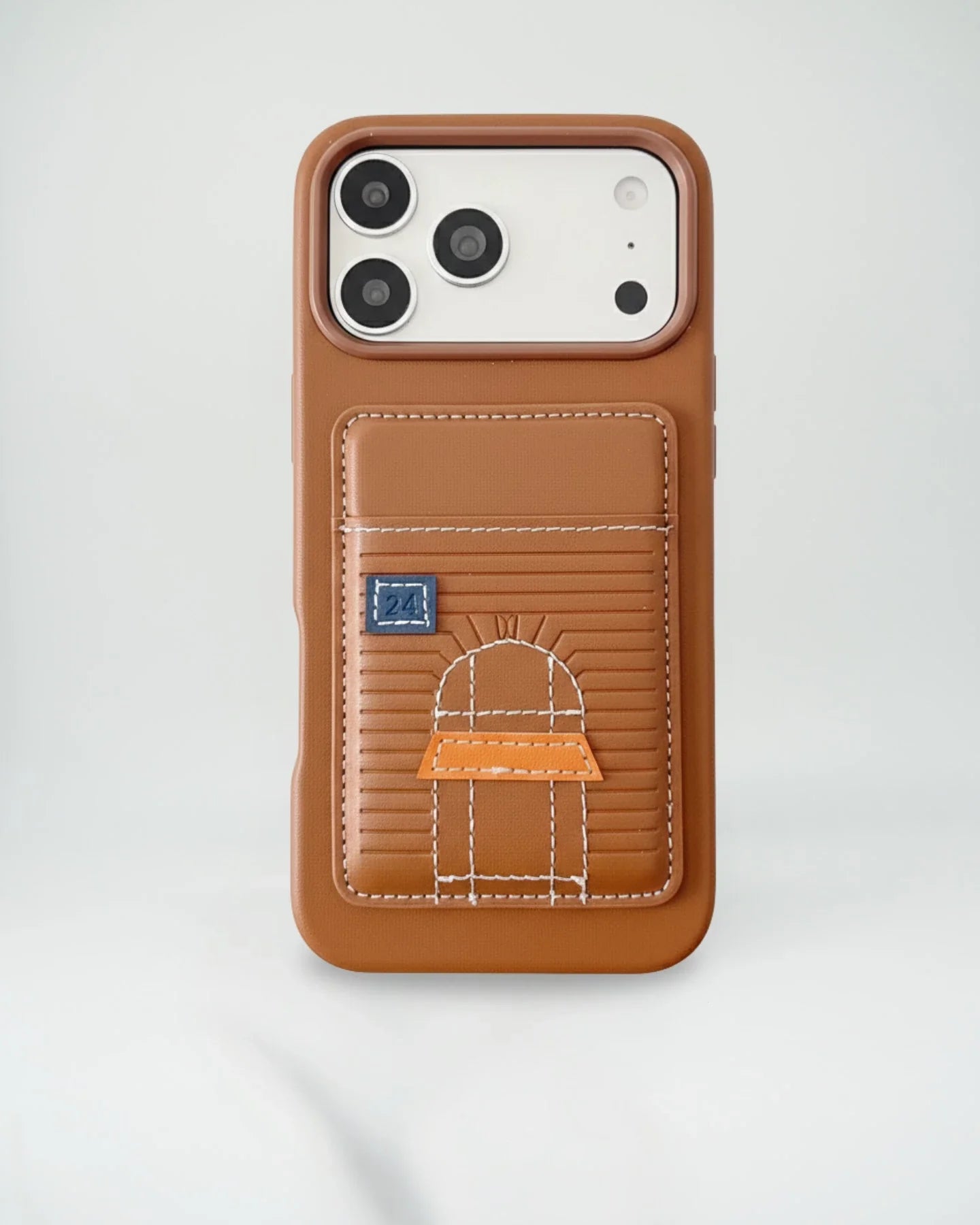 Pink Hermès iPhone 17 Pro Max Case with Card Slot – Luxury Leather Hermes Phone Case