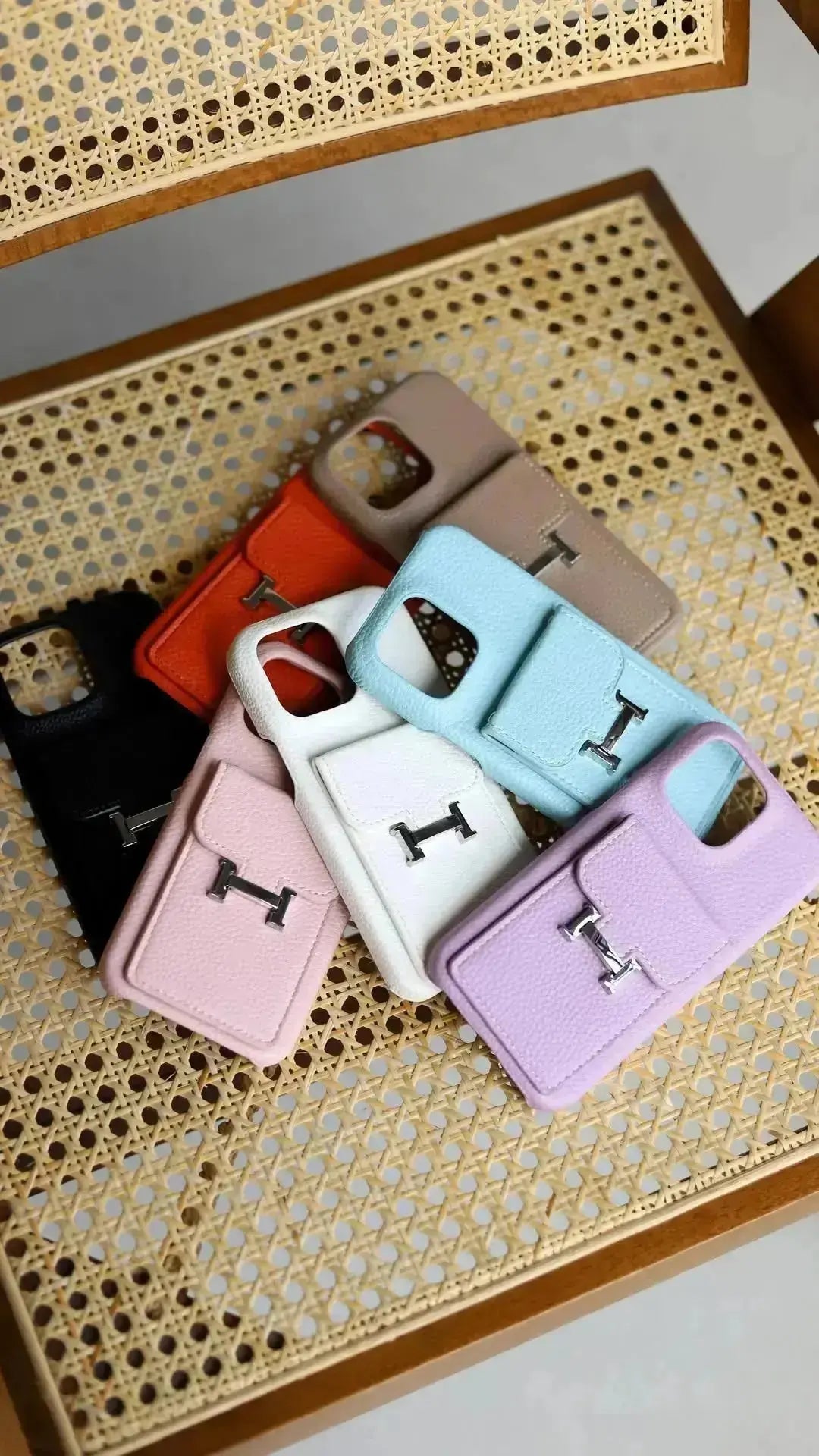 Le Blanc Hermès iPhone 17 Pro Max Case with Cardholder