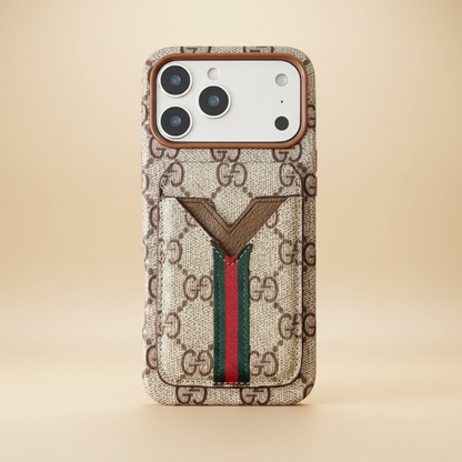 Black Multicolor Louis Vuitton iPhone Case – Back View | black LV multicolor canvas cardholder, premium designer iPhone 17 cover | Elitesmark