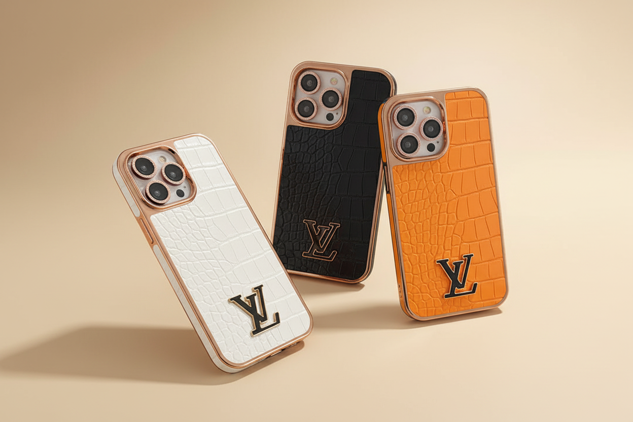 LV Crocodile Pattern iPhone Case – Close-Up | crocodile texture detail, Louis Vuitton luxury cover | Elitesmark