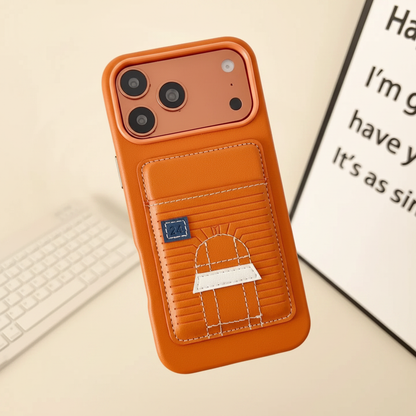Black Hermès iPhone Case – Card Slot Detail | luxury leather, Hermès hardware, premium French designer phone cover | Elitesmark
