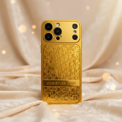 Monarch Signature Edition iPhone Case – Luxury Gold Embossed Designer Cover | premium gold finish, embossed motifs, collectible luxury iPhone case | Elitesmark