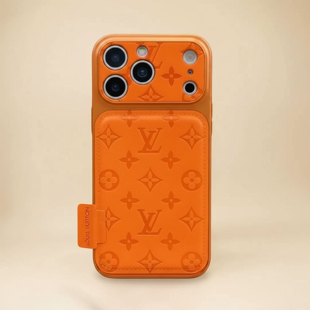 Black Louis Vuitton iPhone Case – Shadow Pattern Detail | LV monogram shadow texture, premium designer iPhone 17 cover | Elitesmark