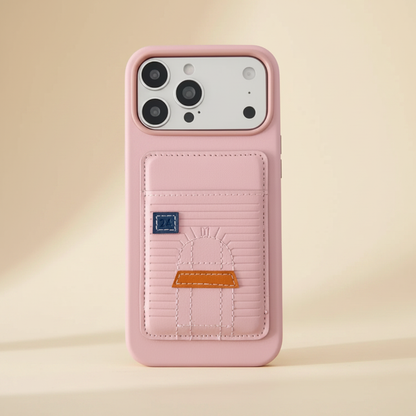 Black Hermès iPhone 17 Pro Max Case – Back View | black leather, Hermès stitching, luxury phone case | Elitesmark